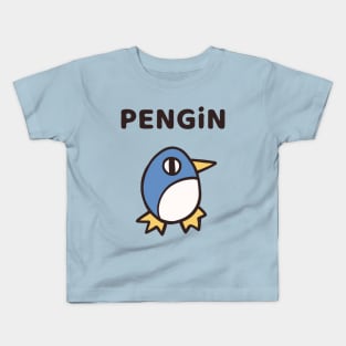 PENGIN - Cryptic Nihongo - Cartoon Penguin with Japanese Kids T-Shirt